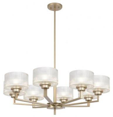MORENO 8 LIGHT ANTIQUE SILVER PENDANT
